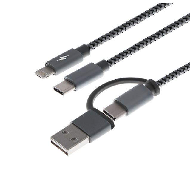 Xtech - USB cable - USB Type A or C 5 in1 multi-function charging cable