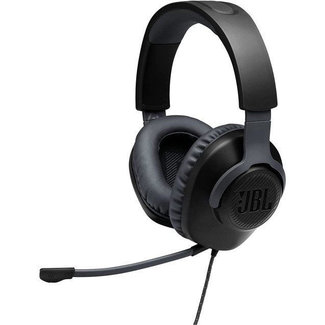 JBL Quantum 100 - Wired Over-Ear Gaming Headphones - Black