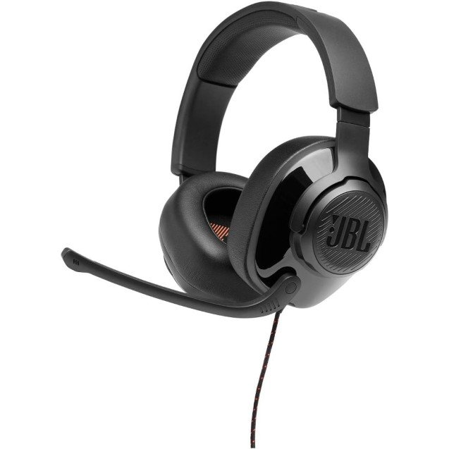 JBL Quantum 300 - Wired Over-Ear Gaming Headphones with JBL Quantum Engine Software - Black for PC, Console, Phone