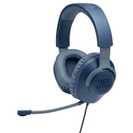 JBL Quantum 100 - Wired Over-Ear Gaming Headphones - Blue