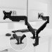 Klip Xtreme - Desktop top dual monitor mounting kit mounting arm