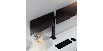 Klip Xtreme KMM-510 Desk Clamp Dual Moni...