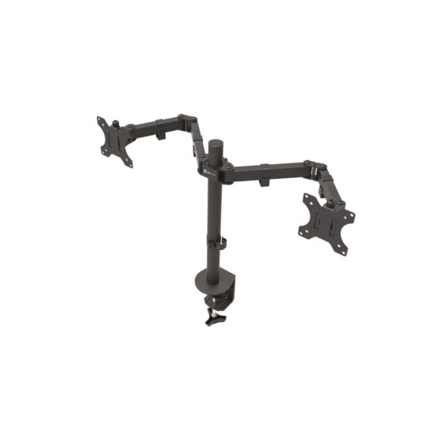 Klip Xtreme Desk Clamp Dual Monitor Mount 13" to 32" Klip Xtreme Desk Clamp Dual Monitor Mount 13" to 32"
