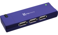 Klip Xtreme - 4 ports USB 2.0- USB Hub - Blue