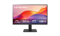 LG Monitor LG24U421A – Curved FHD 1080p VA 24 inch, 100Hz, 5ms, USB-C, HDMI