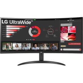 LG 34 Inch Curved UltraWide™ WQHD 1440P HDR 10 100Hz Monitor with AMD FreeSync