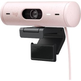 Logitech BRIO 500 1080p Web Cam HD  Rose Light Correction Auto-Framing