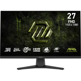 MSI MAG 272F X24 27 inch FHD 1920x1080 Rapid IPS 240Hz 0.5ms Gaming Monitor with FreeSync and HDR Ready HDMI, DisplayPort