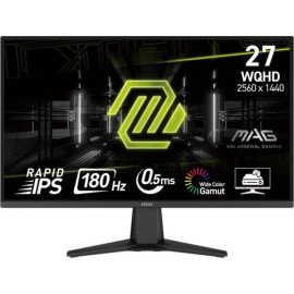 MSI MAG 27-inch 2K 2560 x 1440 (UHD) Gaming Monitor 180Hz, HDR Ready, HDMI, DP Port, Tilt Adjustable IPS Monitor MSI MAG 27-inch 2K 2560 x 1440 (UHD) Gaming Monitor 180Hz, HDR Ready, HDMI, DP Port, Tilt Adjustable IPS Monitor