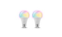 Nexxt Home Smart Wi-Fi LED 110V - A19 Multicolor, 2 Packs
