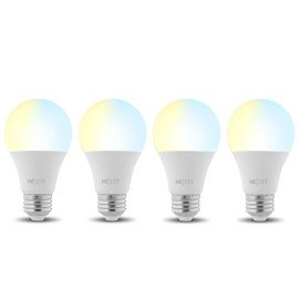 Nexxt Home Smart Wi-Fi LED 110V - A19 Tunable White, 4 Pack