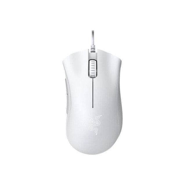 Razer DeathAdder Essential - Wired Gaming Mouse Optical Sensor, 6400 DPI, 5 Programmable Buttons, Ergonomic Form Factor White