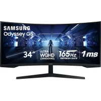 Samsung - 34” Odyssey G5 1000R Curved 1ms 165...