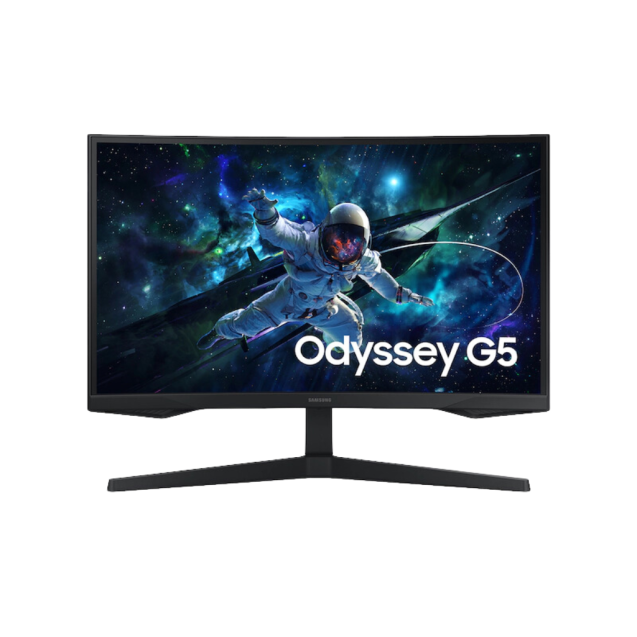 SAMSUNG Odyssey G55C QHD (2560x1440) 32-Inch 165Hz Curved Gaming Monitor 1ms, HDMI, Display Port, AMD FreeSync Premium