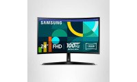 SAMSUNG 24" Essential S36GD FHD 1800R Curved Computer Monitor, 100Hz, Game Mode HDMI and D-sub Ports