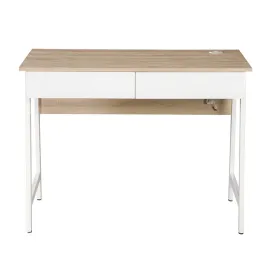 Xtech XTF-CD206 Single Level Computer Desk with Drawers and USB Ports