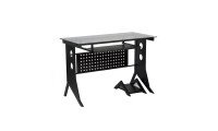 Xtech CT-1211 Computer Desk with Tempered Glass Top Black