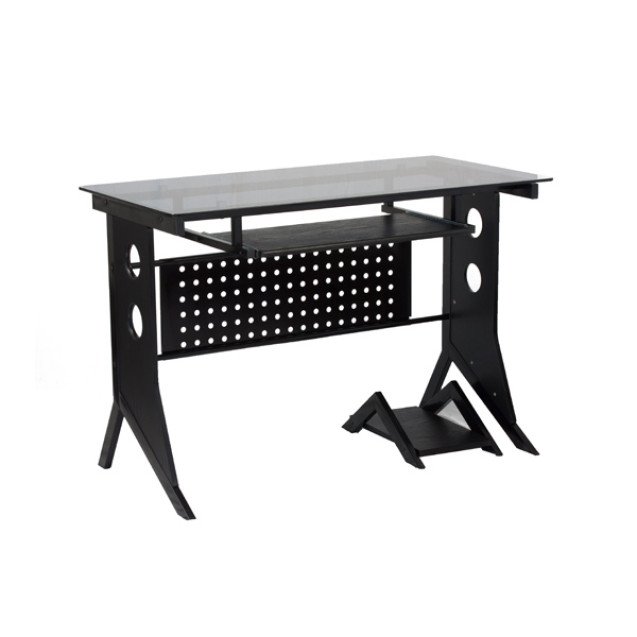 Xtech CT-1211 Computer Desk with Tempered Glass Top Black