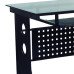 Xtech CT-1211 Computer Desk with Tempered Glass Top Black