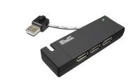 Klip Xtreme - 4 ports USB 2.0- USB Hub - Black