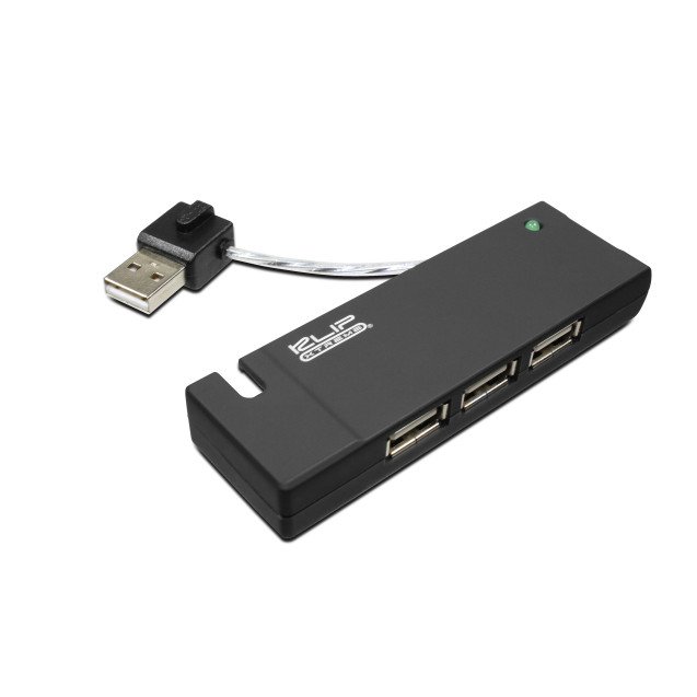 Klip Xtreme - 4 ports USB 2.0- USB Hub - Black