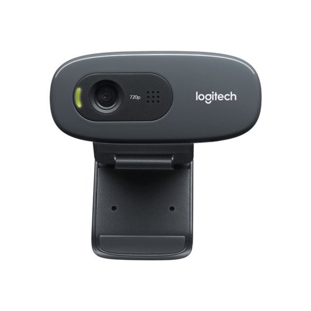 Logitech HD C270 Webcam, Widescreen HD Video Calling, HD Light Correction, Noise-Reducing Mic  – Web camera