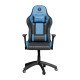 Primus Gaming THRÓNOS 100T Gaming Chair with Lumbar Support, Height Adjustable 360°-Swivel Seat and Headrest - Black and Blue