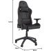 Primus Gaming THRÓNOS200S Gaming Chair with Lumbar Support, Height Adjustable 360°-Swivel Seat and Headrest - Black and Red