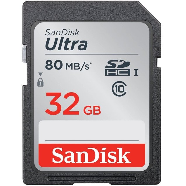 SanDisk Ultra - 32 GB Flash Memory Card (microSDXC to SD adapter included) 