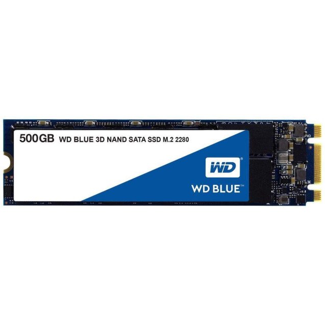 WD Blue 500 GB Internal PC SSD - SATA III 6 Gb/s, M.2 2280